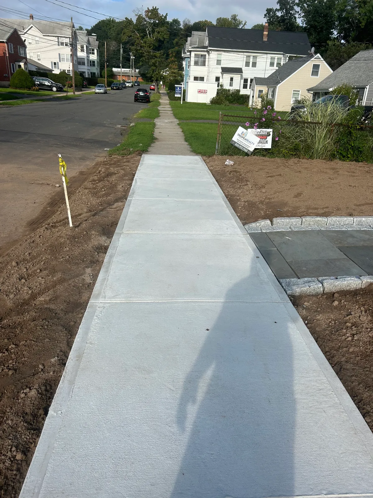 Concrete Sidewalk — Stone & Scappes, Hartford County CT
