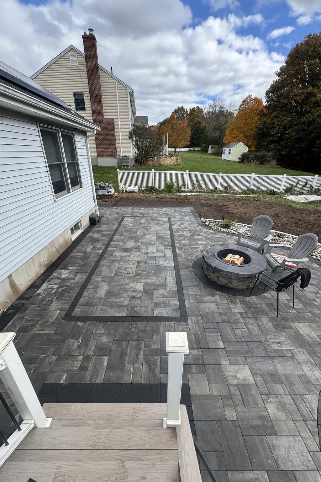 Paver Patio & Firepit — Stone & Scappes, Hartford County CT