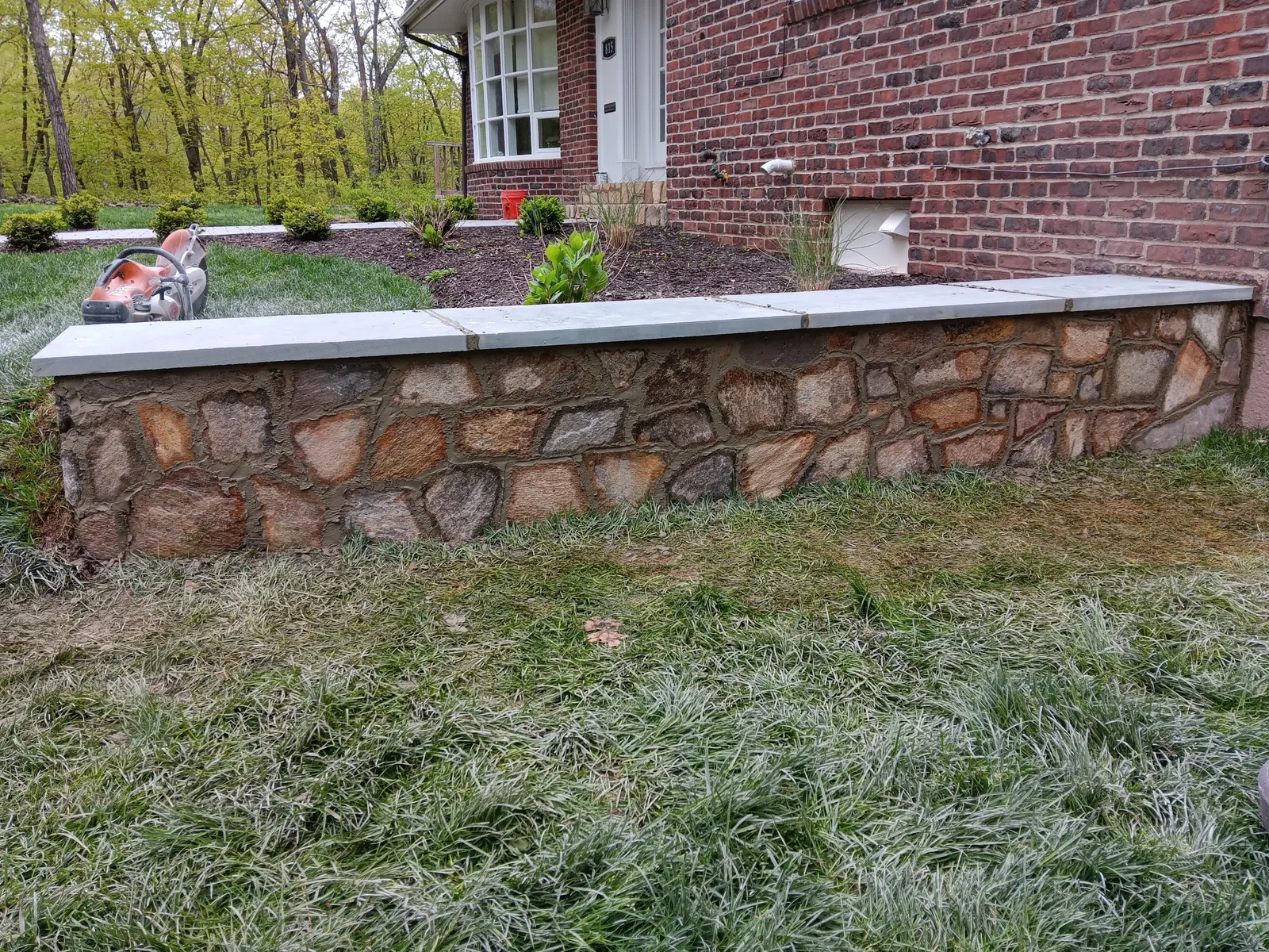 Natural Stone Retaining Wall — Stone & Scappes, Hartford County CT