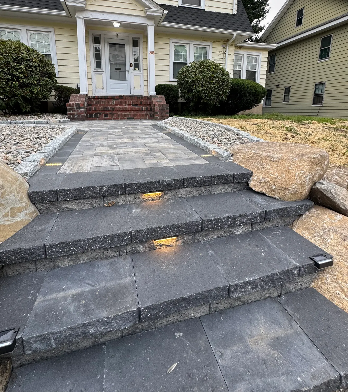 Steps With Natural Stone — Stone & Scappes, Hartford County CT